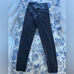 Aerie Black faux leather Leggings